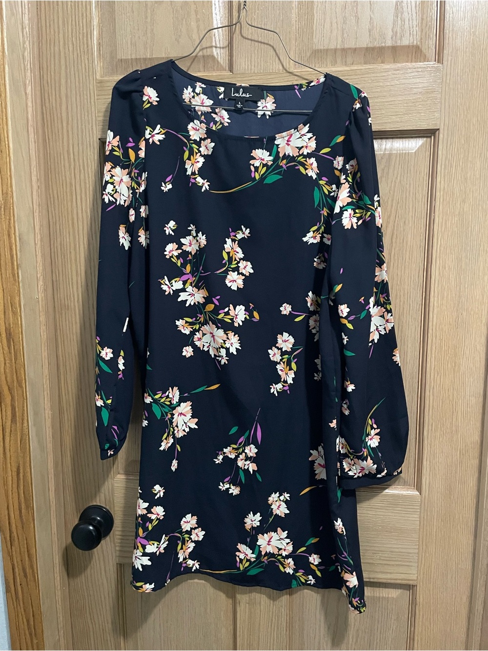 Lulu's Floral Long Sleeve Shift Dress